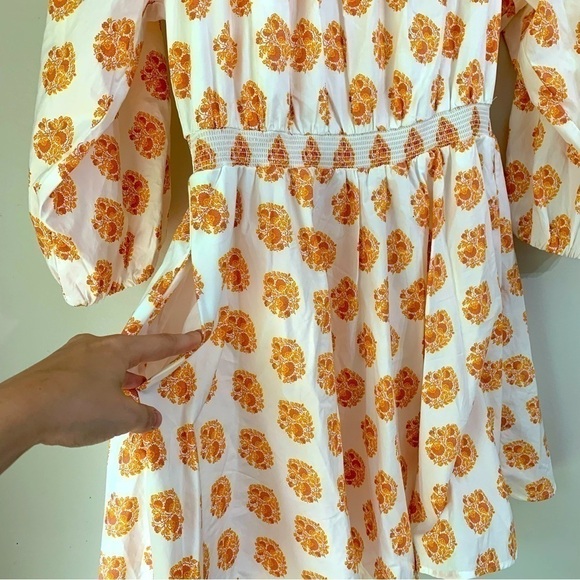 NEW J Crew Dress Floral Medallion
Smocked Cottagecore Boho Spring
Summer White - Picture 9 of 15